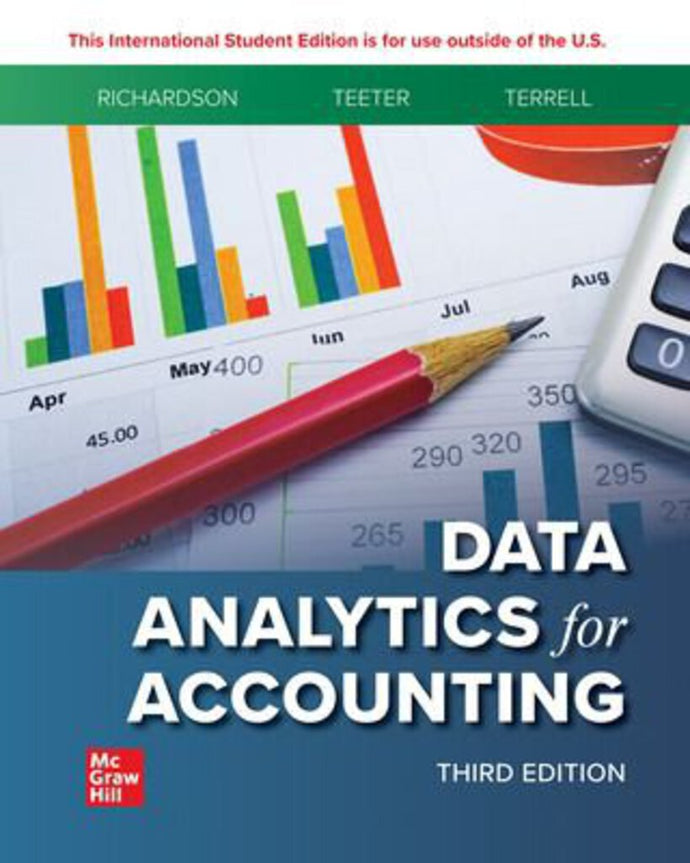 *PRE-ORDER, APPROX 7-10 BUSINESS DAYS* Data Analytics for Accounting 3rd Edition +Connect By Vernon Richardson 9781265491727