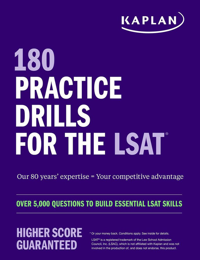 *PRE-ORDER, APPROX 7-10 BUSINESS DAYS* 180 Practice Drills for the LSAT 9781506287249