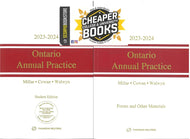 Ontario Annual Practice 2023-2024 Student Edition + Forms by W. A. Derry Millar 9781668714911 (USED:GOOD; post its) *top5