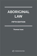 Aboriginal Law 5th Edition by Thomas Isaac 9780779872527 (USED:VERYGOOD) *A41 [ZZ]