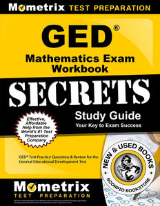 *PRE-ORDER, APPROX 14 BUSINESS DAYS* GED Mathematics Exam Secrets Workbook by GED Exam Secret Test 9781627337335 *FINAL SALE*