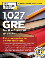 *PRE-ORDER, APPROX 7 BUSINESS DAYS* 1,027 GRE Practice Questions 5th Edition by The Princeton Review 9780525567592 *FINAL SALE*