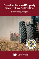 *PRE-ORDER, APPROX 4-6 BUSINESS DAYS* Canadian Personal Property Security Law 3rd edition by Bruce MacDougall STUDENT EDITION 9780433526667 *87g [ZZ]