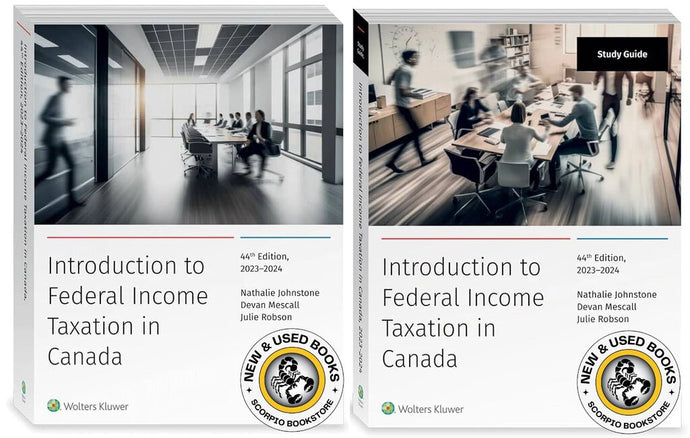 Introduction to Federal Income Taxation in Canada 44th Edition 2023-2024 with Study Guide by Nathalie Johnstone 9781773792095 (USED:VERYGOOD) *AVAILABLE FOR NEXT DAY PICK UP* *wh8 [ZZ]
