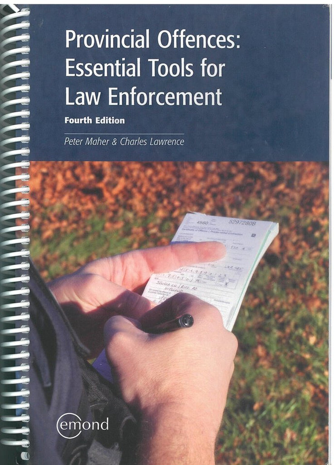 Provincial Offences 4th Edition by Peter Maher 9781772550979 (USED:VERYGOOD) *AVAILABLE FOR NEXT DAY PICK UP* *C7