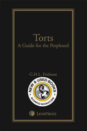 Torts by Gerald Henry Louis Fridman 9780433495543 (USED:VERYGOOD) *AVAILABLE FOR NEXT DAY PICK UP* *S1 *TBC