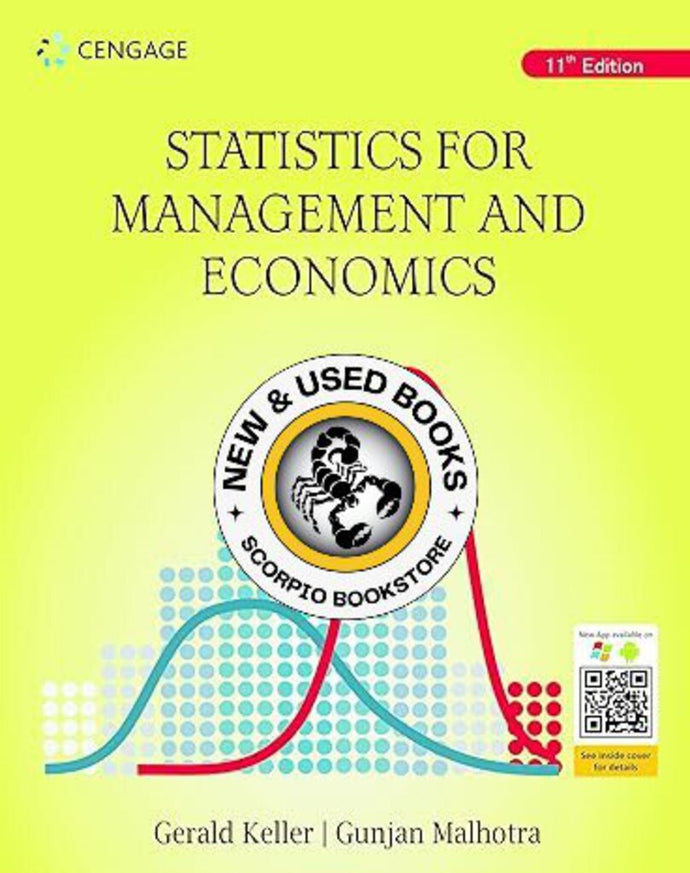 Statistics for Management and Economics 11th Edition by Gerald Keller 9789387994010 (USED:GOOD) *AVAILABLE FOR NEXT DAY PICK UP* *C21