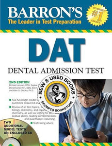 DAT Dental Admission Test 2nd Edition by Richard A. Lehman 9780764193842 (USED:GOOD) *D20