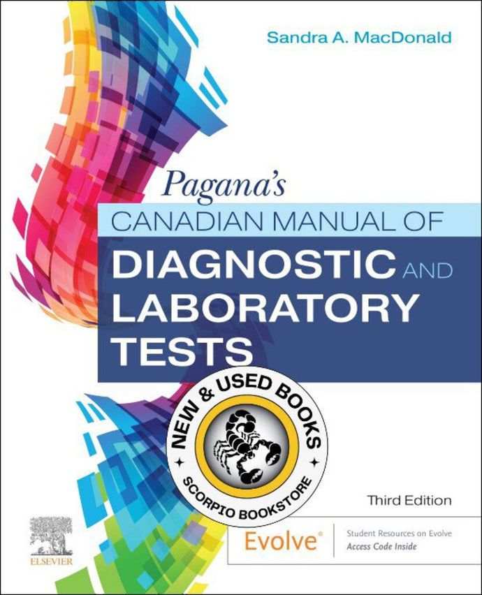 *PRE-ORDER, APPROX 2-3 BUSINESS DAYS* Pagana's Canadian Manual of Diagnostic and Laboratory Tests 3rd Edition by Sandra A. MacDonald 9780323870931