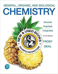 *PRE-ORDER, APPROX 4-6 BUSINESS DAYS* General, Organic, and Biological Chemistry 4th edition +Modified Mastering Chemistry with Pearson eText (24m) by Frost 9780135720769