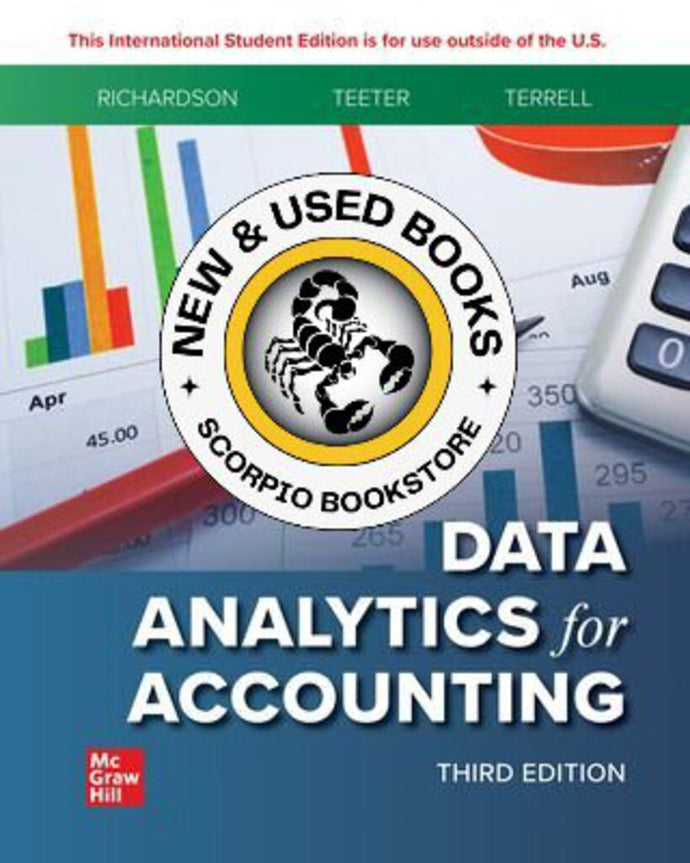 *PRE-ORDER, APPROX 7-10 BUSINESS DAYS* Data Analytics for Accounting 3rd Edition By Vernon Richardson 9781265094454