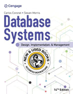 *PRE-ORDER, APPROX 4-6 BUSINESS DAYS* Database Systems 14th Edition by Carlos Coronel 9780357673034 *FINAL SALE* [ZZ]