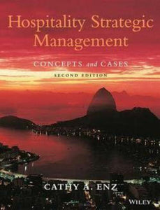 *PRE-ORDER, APPROX 5-7 BUSINESS DAYS* Hospitality Strategic Management 2nd edition by Cathy A. Enz 9780470083598
