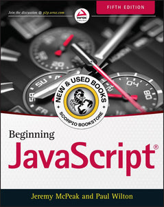 *PRE-ORDER, APPROX 5-7 BUSINESS DAYS* Beginning JavaScript 5th Edition by Jeremy McPeak 9781118903339