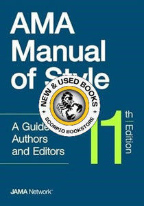 *PRE-ORDER, APPROX 3-5 BUSINESS DAYS* AMA Manual of Style 11th Edition by The Jama Network 9780190246556