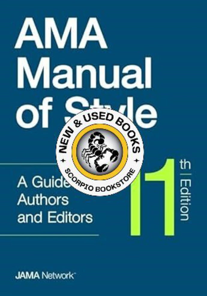 *PRE-ORDER, APPROX 3-5 BUSINESS DAYS* AMA Manual of Style 11th Edition by The Jama Network 9780190246556
