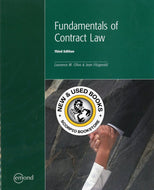 *PRE-ORDER, APPROX 2-3 BUSINESS DAYS* Fundamentals of Contract Law 3rd edition by Laurence M. Olivo 9781552393857 [ZZ]