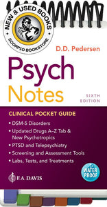 *PRE-ORDER, APPROX 2-3 BUSINESS DAYS* PsychNotes Clinical Pocket Guide 6th edition by Darlene D. Pedersen 9781719645454