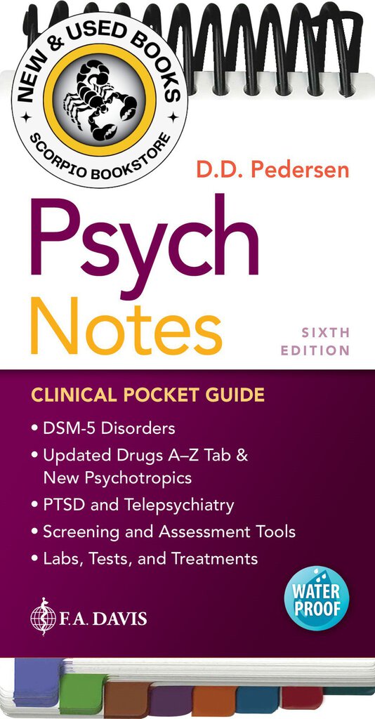 *PRE-ORDER, APPROX 2-3 BUSINESS DAYS* PsychNotes Clinical Pocket Guide 6th edition by Darlene D. Pedersen 9781719645454