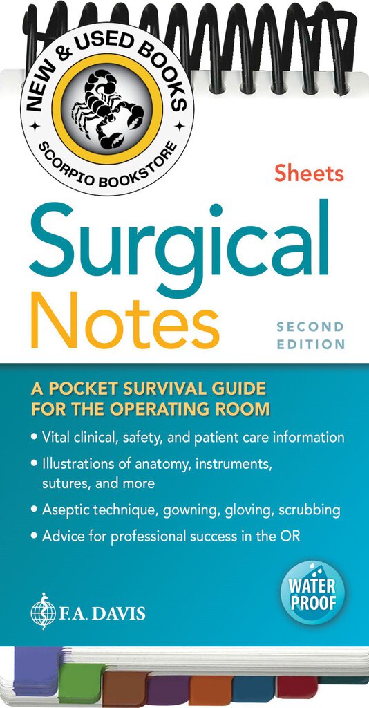 *PRE-ORDER, APPROX 2-3 BUSINESS DAYS* Surgical Notes 2nd edition by Susan D. Sheets 9780803694774