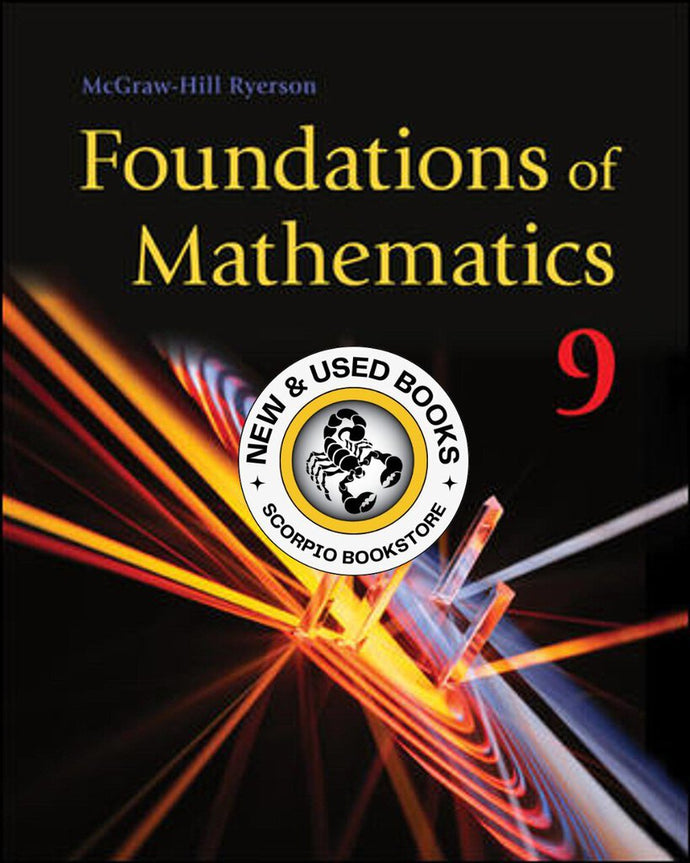 Foundations of Mathematics 9 by Barbara J. Canton 9781259077418 (USED:LIKENEW) *139g [ZZ]