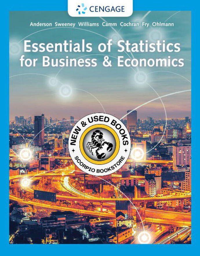 Essentials of Statistics for Business and Economics 9th edition by David Anderson 9780357045435 (USED: VERYGOOD) *23d