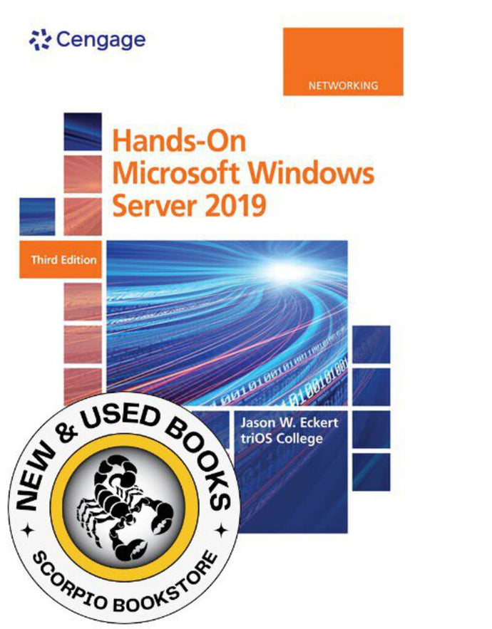 *PRE-ORDER, APPROX 4-6 BUSINESS DAYS* Hands-On Microsoft® Windows® Server 2019 + MindTap, 2 terms Printed Access Card By Jason Eckert 9780357477496