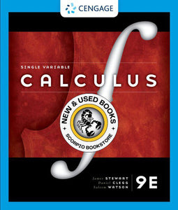 *PRE-ORDER, APPROX 4-6 BUSINESS DAYS* Single Variable Calculus 9th Edition by James Stewart 9780357042915