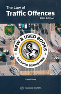 *PRE-ORDER, APPROX 4-6 BUSINESS DAYS* The Law of Traffic Offences by David Rose 5th edition by David Rose 9780779899630