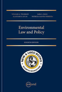 *PRE-ORDER APPROX 2-3 BUSINESS DAYS* Environmental Law and Policy 4th Edition by William Tilleman 9781772555585