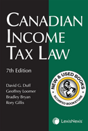 *PRE-ORDER, APPROX 4-6 BUSINESS DAYS* Canadian Income Tax Law 7th Edition by David Duff 9780433517818