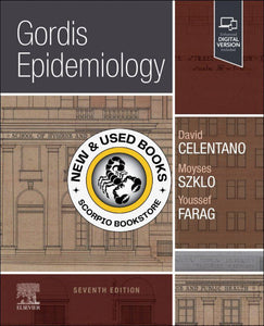 *PRE-ORDER, APPROX 2-3 BUSINESS DAYS* Gordis Epidemiology 7th Edition by David D Celentano 9780323877756