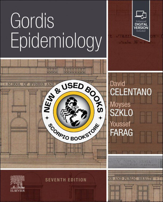 *PRE-ORDER, APPROX 2-3 BUSINESS DAYS* Gordis Epidemiology 7th Edition by David D Celentano 9780323877756