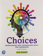 Choices Interviewing and counselling 7th edition by Bob Shebib 9780134842486 (USED:VERYGOOD) *98b [ZZ]