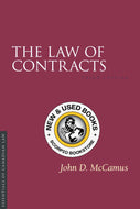 The Law of Contracts 3rd edition by John McCamus 9781552215531 *FINAL SALE* *61a [ZZ]