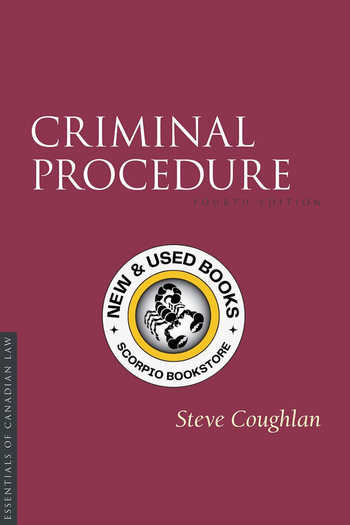 *PRE-ORDER, APPROX 4-6 BUSINESS DAYS* Criminal Procedure 4th edition by Coughlan 9781552215432 *FINAL SALE* *85b [ZZ]