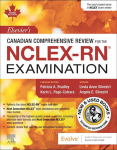 *PRE-ORDER, APPROX 2-4 BUSINESS DAYS* Elsevier's Canadian Comprehensive Review for the NCLEX-RN® Examination 3rd edition by Patricia A. Bradley 9780323810333