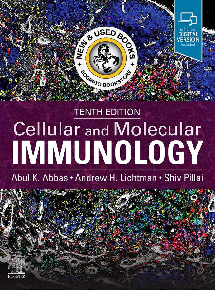 Cellular and Molecular Immunology 10th edition by Abul K. Abbas 9780323757485 (USED:GOOD; minor wear) *AVAILABLE FOR NEXT DAY PICK UP* *Z400