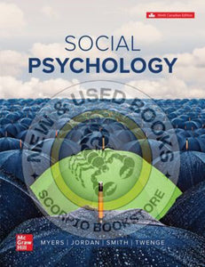 Social Psychology 9th Edition by David Myers 9781264841882 *116b