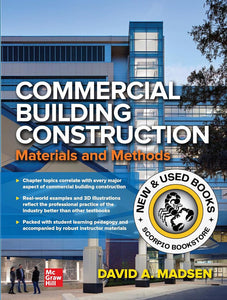 Commercial Building Construction by David Madsen 9781260460407 (USED:VERYGOOD) *AVAILABLE FOR NEXT DAY PICK UP* *T51 *TBC [ZZ]