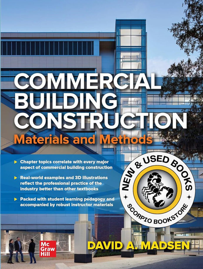 Commercial Building Construction by David Madsen 9781260460407 (USED:VERYGOOD) *AVAILABLE FOR NEXT DAY PICK UP* *T51 *TBC [ZZ]