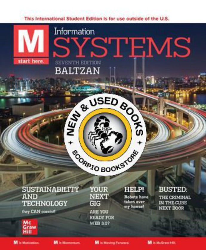 *PRE-ORDER, APPROX 7-10 BUSINESS DAYS* Information Systems 7th Edition by Paige Baltzan 9781266083488