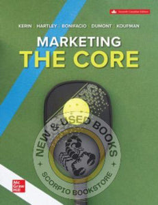 Marketing The Core 7th Edition + Connect by Roger A. Kerin 9781265771638 *128b [ZZ]