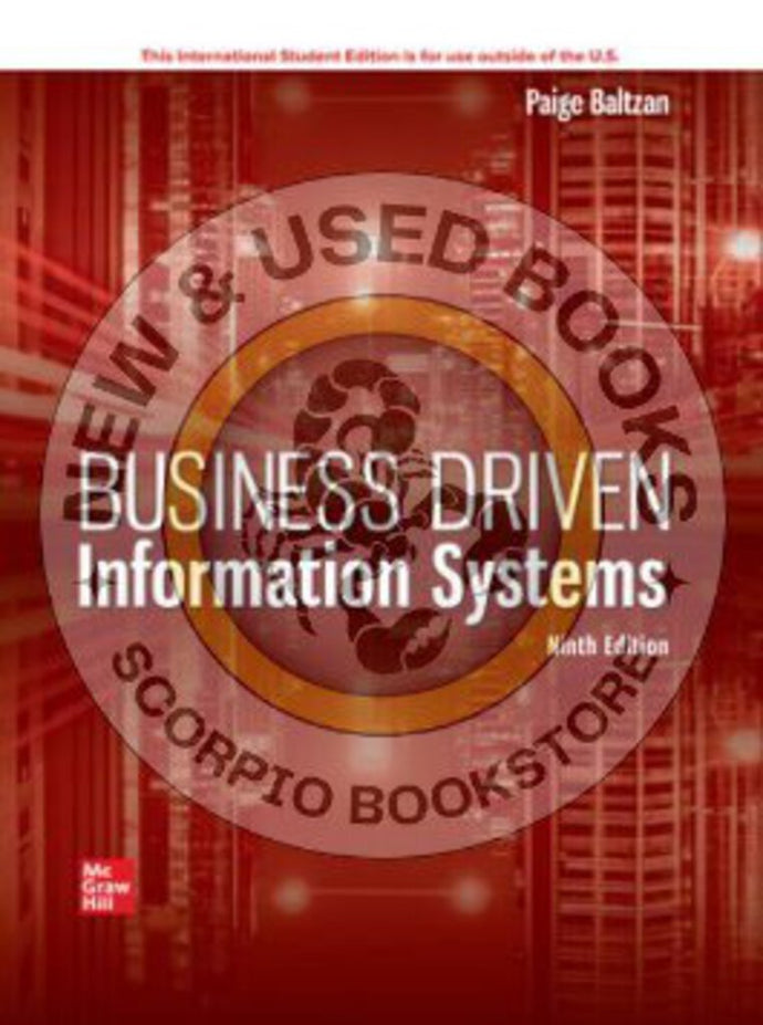 *PRE-ORDER APPROX 4-10 BUSINESS DAYS*Business Driven Information Systems 9th Edition + Connect by Paige Baltzan 9781266310454 *128c [ZZ]