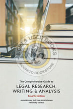 Load image into Gallery viewer, The Comprehensive Guide to Legal Research, Writing &amp; Analysis 4th Edition by Moira McCarney 9781774624944 (USED:GOOD; minor water damage, stain top) *141h
