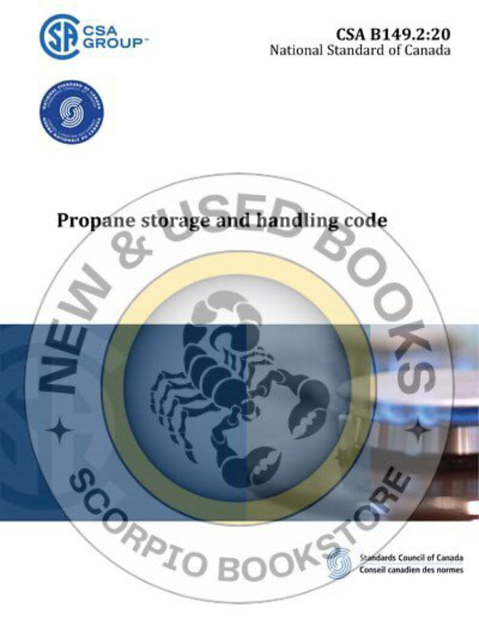 CSA B149.2:20 Propane Storage and Handling Code (USED:VERYGOOD; looseleaf binder version) *40b