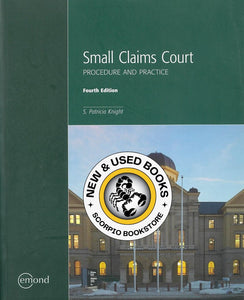 Small Claims Court Procedures 4th edition by Knight 9781772551600 (USED:GOOD; post its) *AVAILABLE FOR NEXT DAY PICK UP* *c24