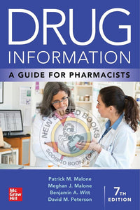 Drug Information 7th Edition by Patrick M. Malone 9781260460308 (USED:GOOD) *AVAILABLE FOR NEXT DAY PICK UP* *Z327a [ZZ]