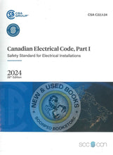 Load image into Gallery viewer, 2024 Canadian Electrical Code Part I 26th Edition + Quick Reference Guide by CSA C22.1:24 (CEC) *FINAL SALE* 9781488342523 *W6
