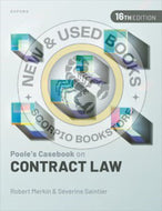 *PRE-ORDER, APPROX 3-5 BUSINESS DAYS* Poole's Casebook on Contract Law 16th Edition by Robert Merkin KC 9780192885081 [ZZ]